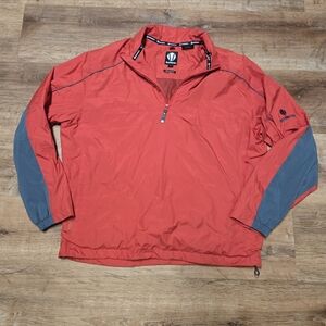 Sunice Red and Gray Pullover Windbreaker Jacket Size Large